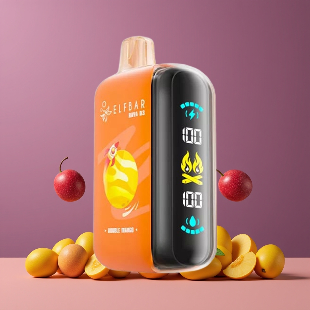 ELF BAR RAYA D3 25000 Puffs Eldobható Vape Dupla Mango Nagykereskedés Magyarország Type-C