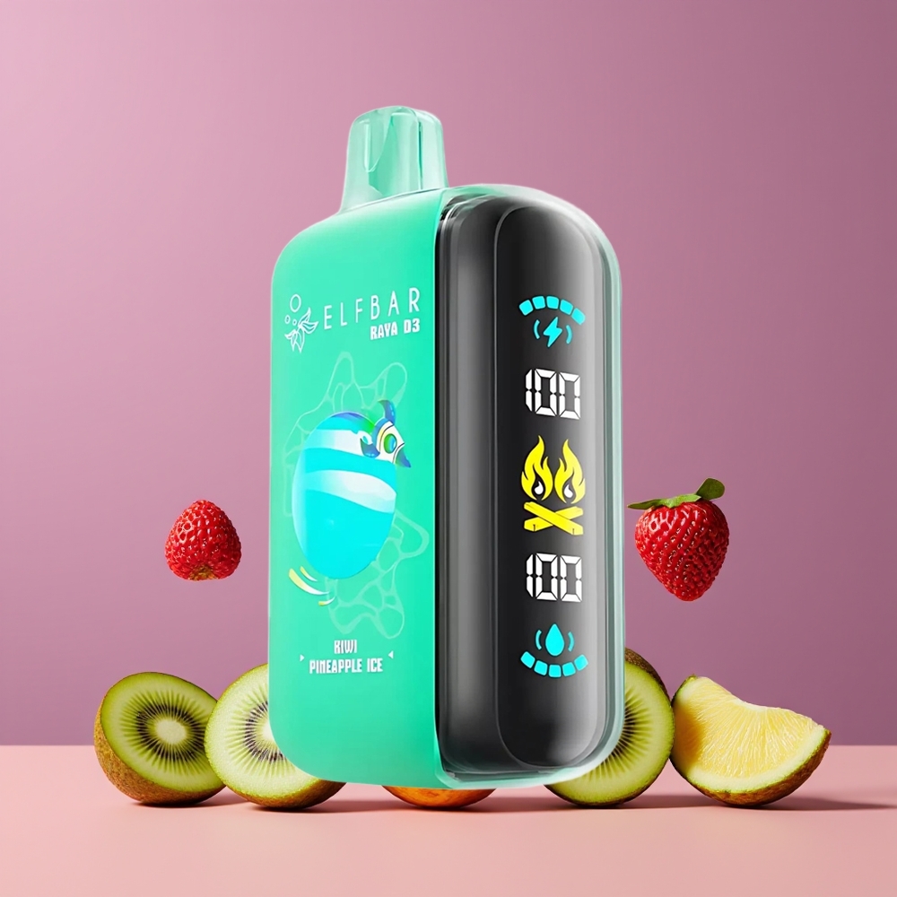 ELF BAR RAYA D3 25000 Puffs Eldobható Vape Kivi Ananász Jég Nagykereskedés Magyarország