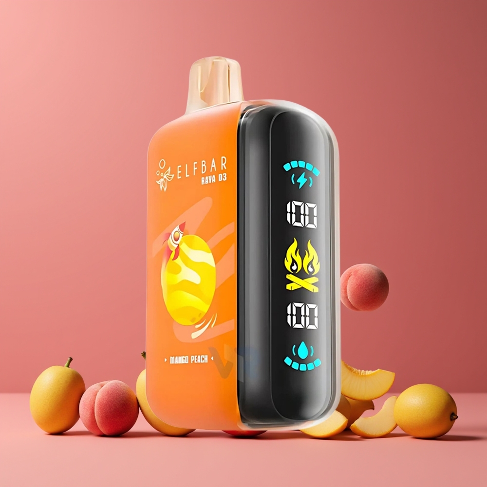 ELF BAR RAYA D3 25000 Puffs Eldobható Vape Mango-Őszibarack Nagykereskedés Magyarország