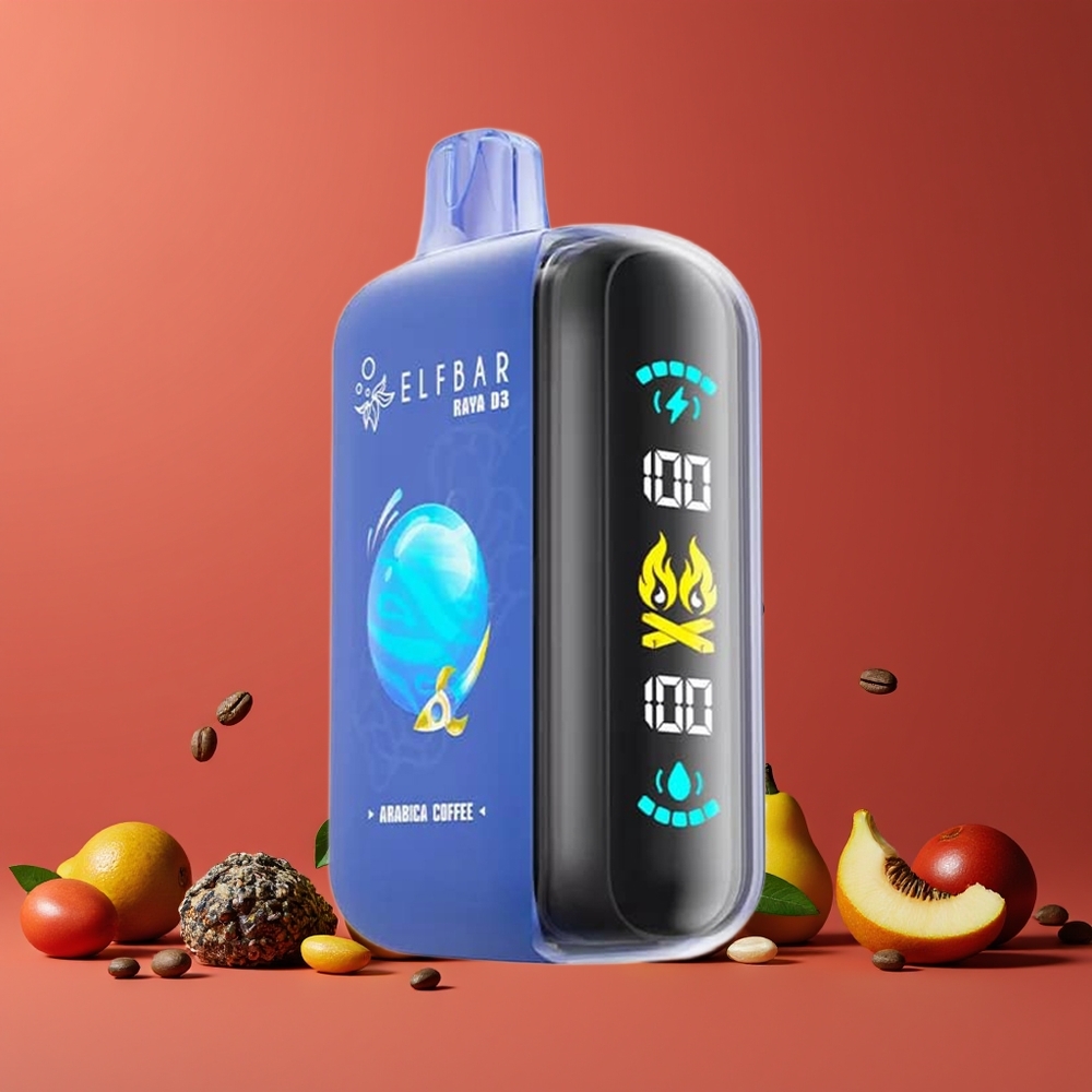 ELF BAR RAYA D3 25000 Puffs Nagykereskedés Magyarország Tölthető Arabica Kávé