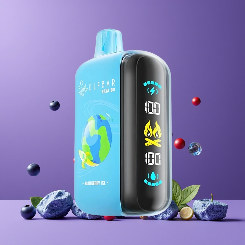 ELF BAR RAYA D3 25000 Puffs Type-C Nagykereskedés Magyarország Megújult Kékáfonya Jég