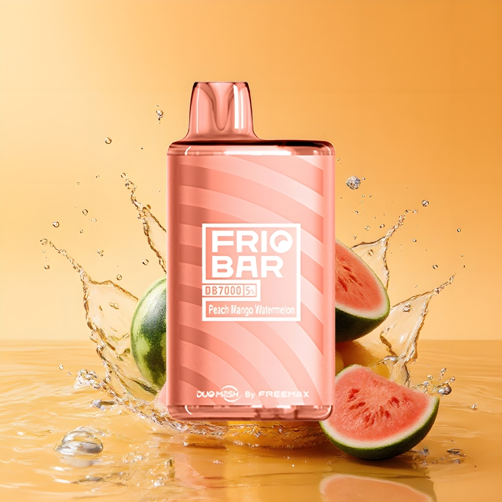 FRIOBAR DB7000 7000 löket Eldobható e-pipa Őszibarack Mango Görögdinnye Nagykereskedés Magyarország