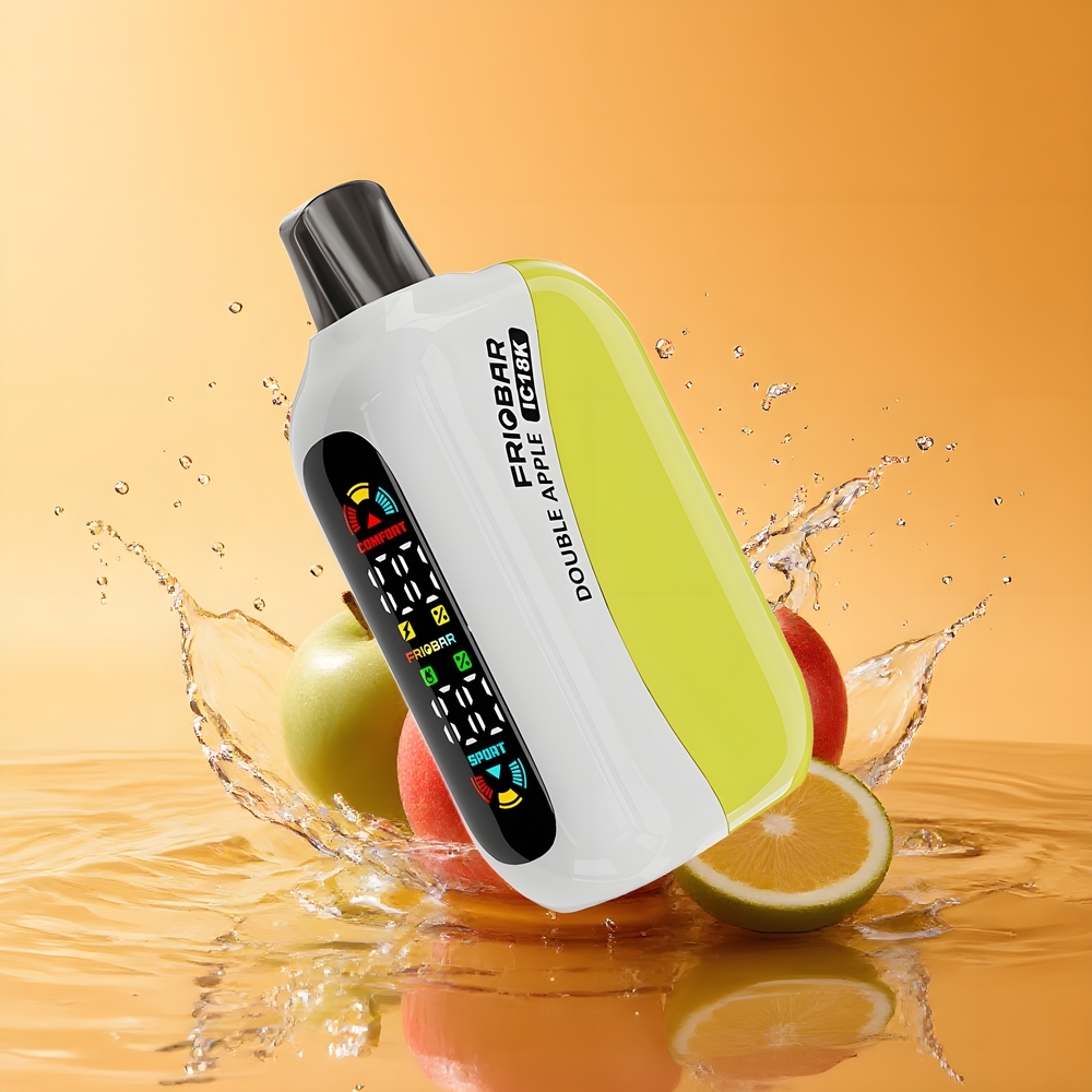 FRIOBAR IC18K 18000 Eldobható Vape Kettős Alma Nagykereskedés Magyarország 18mL USB-C