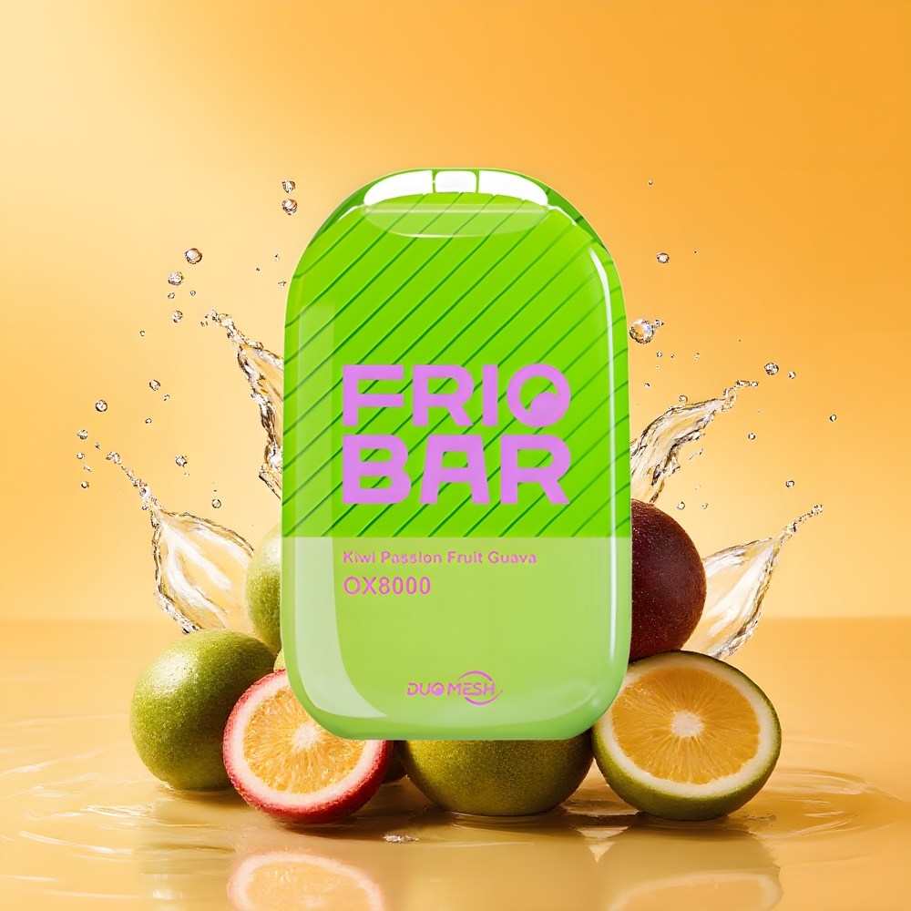 FRIOBAR OX8000 Eldobható Vape Kivi Passiógyümölcs Guava Nagykereskedés Magyarország