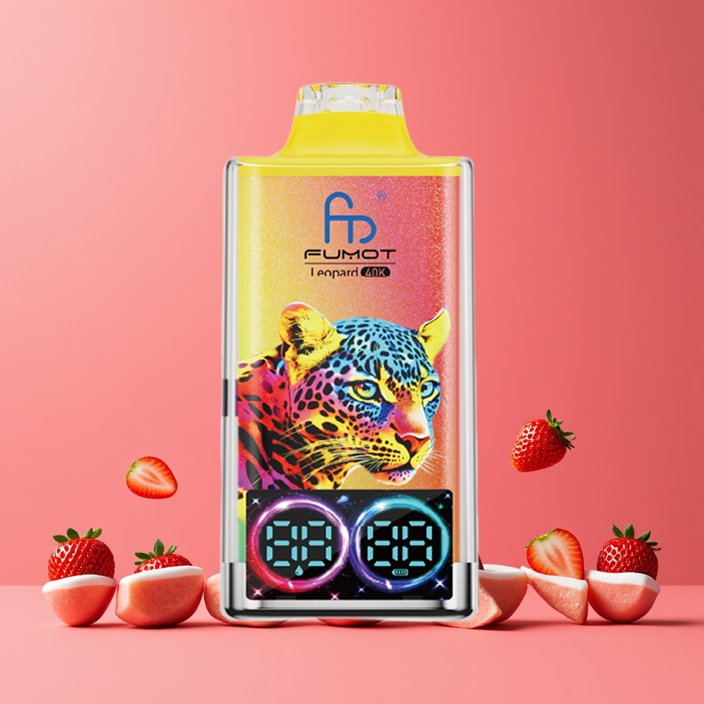 Fumot Leopard 40K Puffs Eldobható Vape Eperjég Nagykereskedés Magyarország Dual Mesh 5% Nicotine