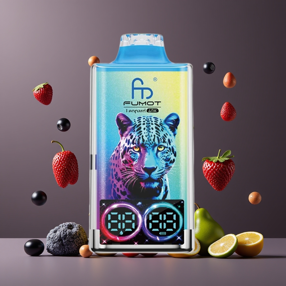 Fumot Leopard 40K Puffs Eldobható Vape Fekete Sárkány Jég Dual Mesh Nagykereskedés Magyarország