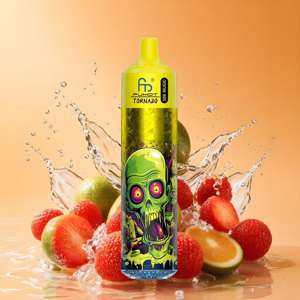 Fumot RandM Tornado 30000 Puff Nagykereskedés Magyarország Eperjég 30mL LED kijelző