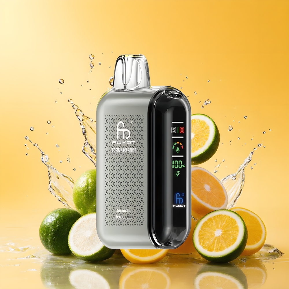 Fumot Tornado 20000 Puffs Dual Mesh Coil Eldobható E-cigaretta Uborka Limonádé Nagykereskedés Magyarország