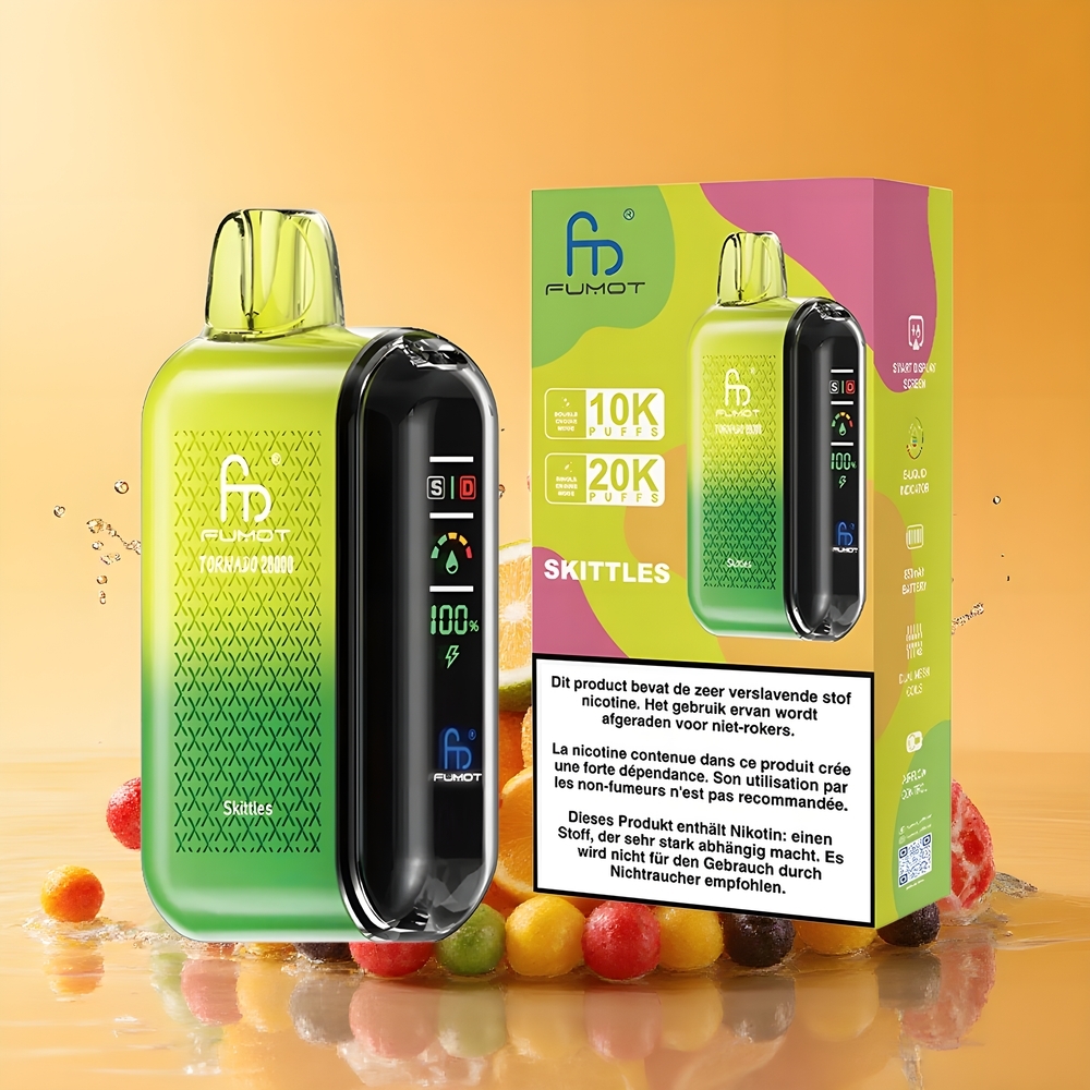 Fumot Tornado 20000 Puffs Dual Mesh Coil Skittles Nagykereskedés Magyarország