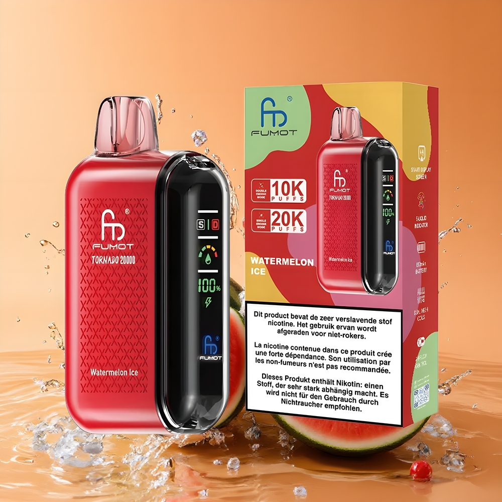 Fumot Tornado 20000 Puffs Dual Mesh Nagykereskedés Magyarország Dinnye Jég