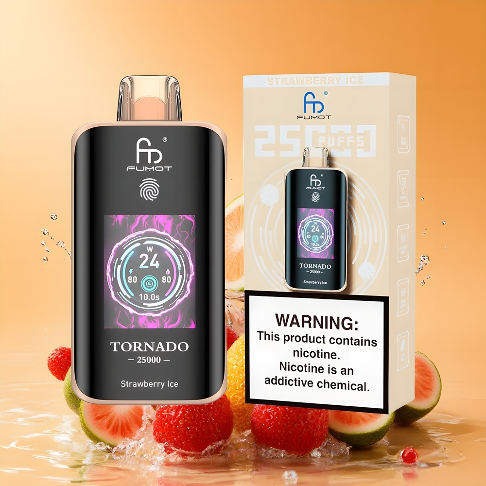 Fumot Tornado 25000 Puffs HD Képernyős Eperjég Nagykereskedés Magyarország