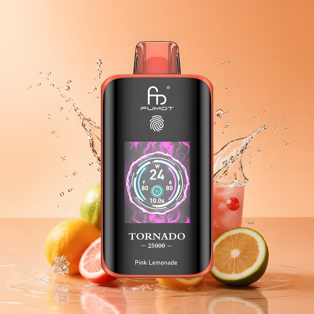 Fumot Tornado 25000 Puffs Nagykereskedés Magyarország 700mAh Akku Rózsaszín Limonádé