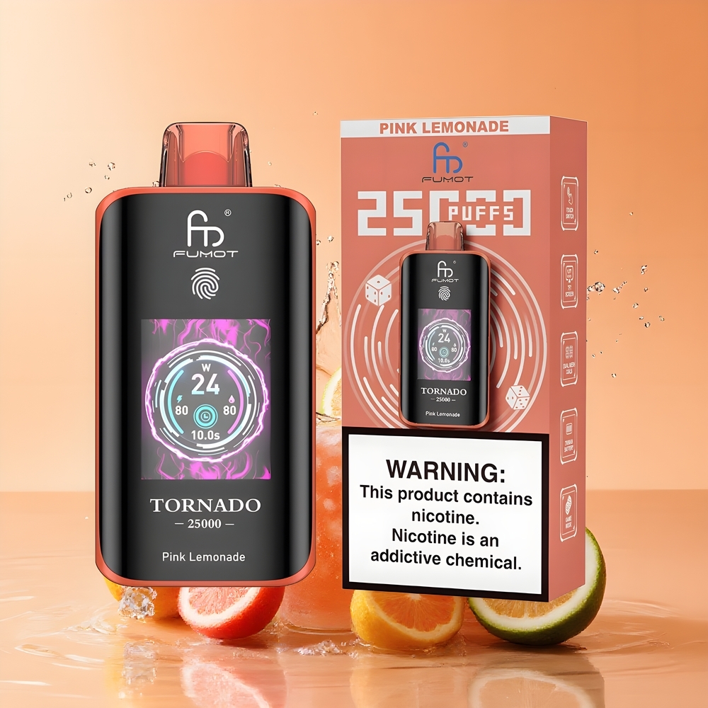Fumot Tornado 25000 Puffs Nagykereskedés Magyarország 700mAh Akku Rózsaszín Limonádé