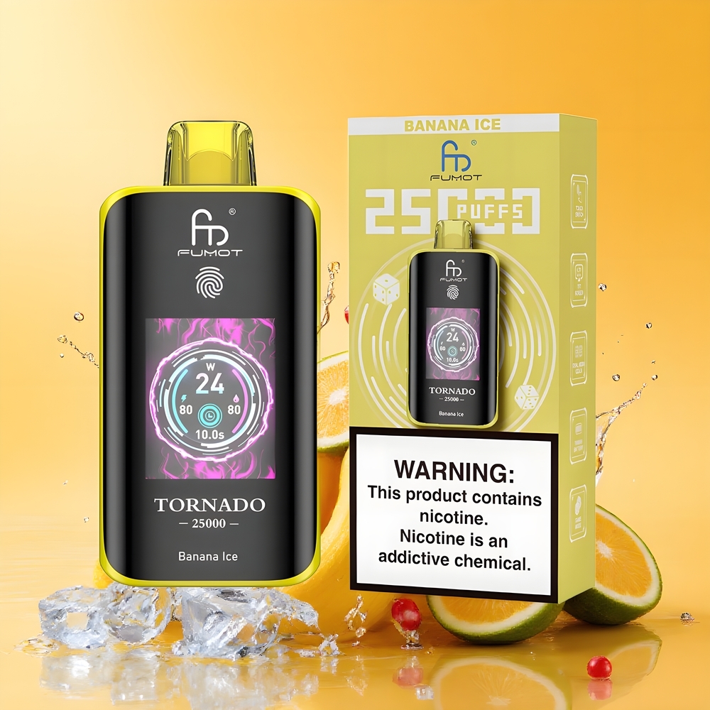 Fumot Tornado 25000 Puffs Nagykereskedés Magyarország 700mAh Banán Jég