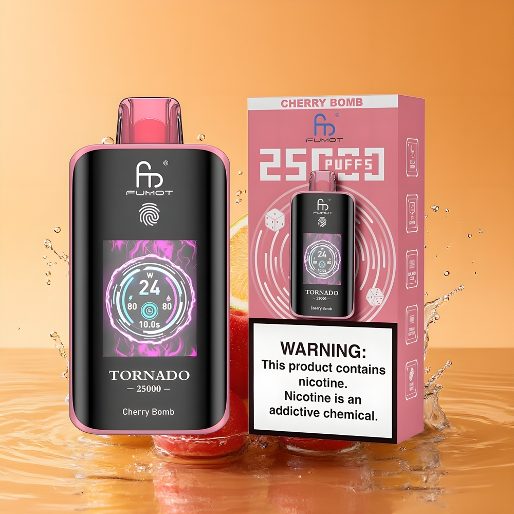 Fumot Tornado 25000 Puffs Nagykereskedés Magyarország 700mAh Csereszna Bomba