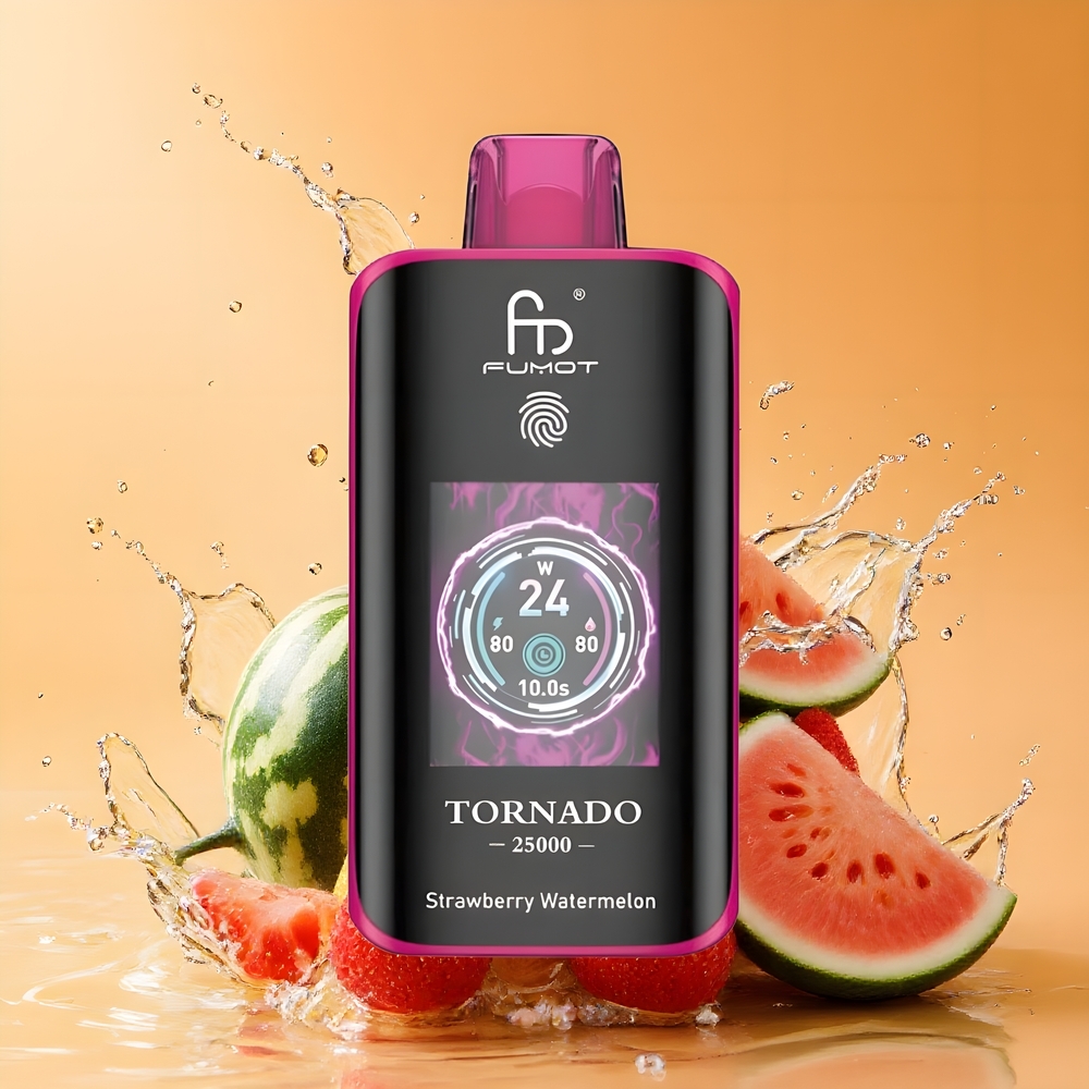 Fumot Tornado 25000 Puffs Nagykereskedés Magyarország 700mAh Eper-Dinnye