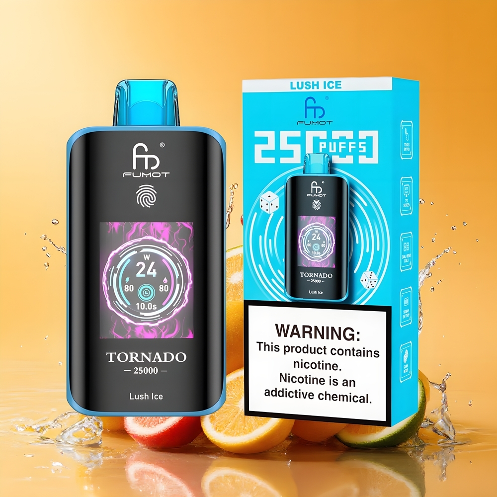Fumot Tornado 25000 Puffs Nagykereskedés Magyarország 700mAh Feltölthető Lush Jég