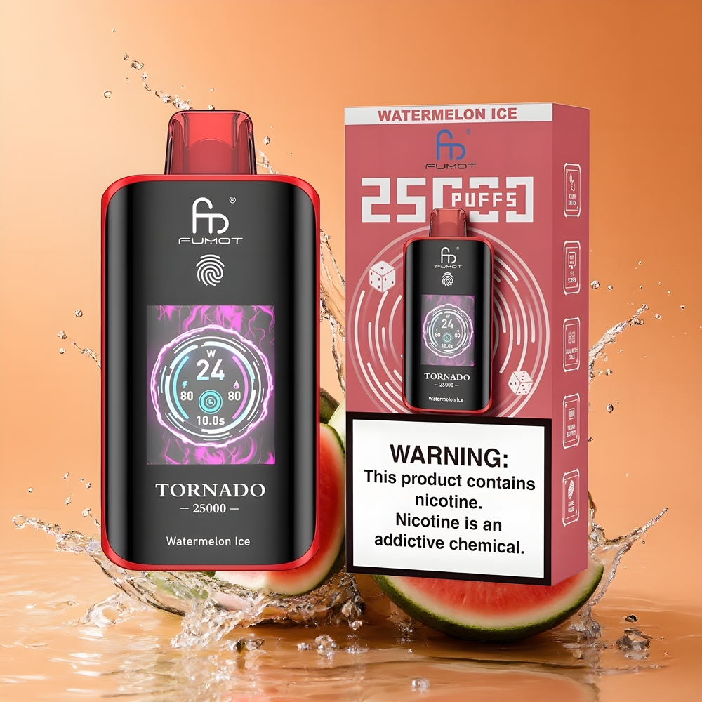 Fumot Tornado 25000 Puffs Nagykereskedés Magyarország 700mAh Görögdinnye Jég