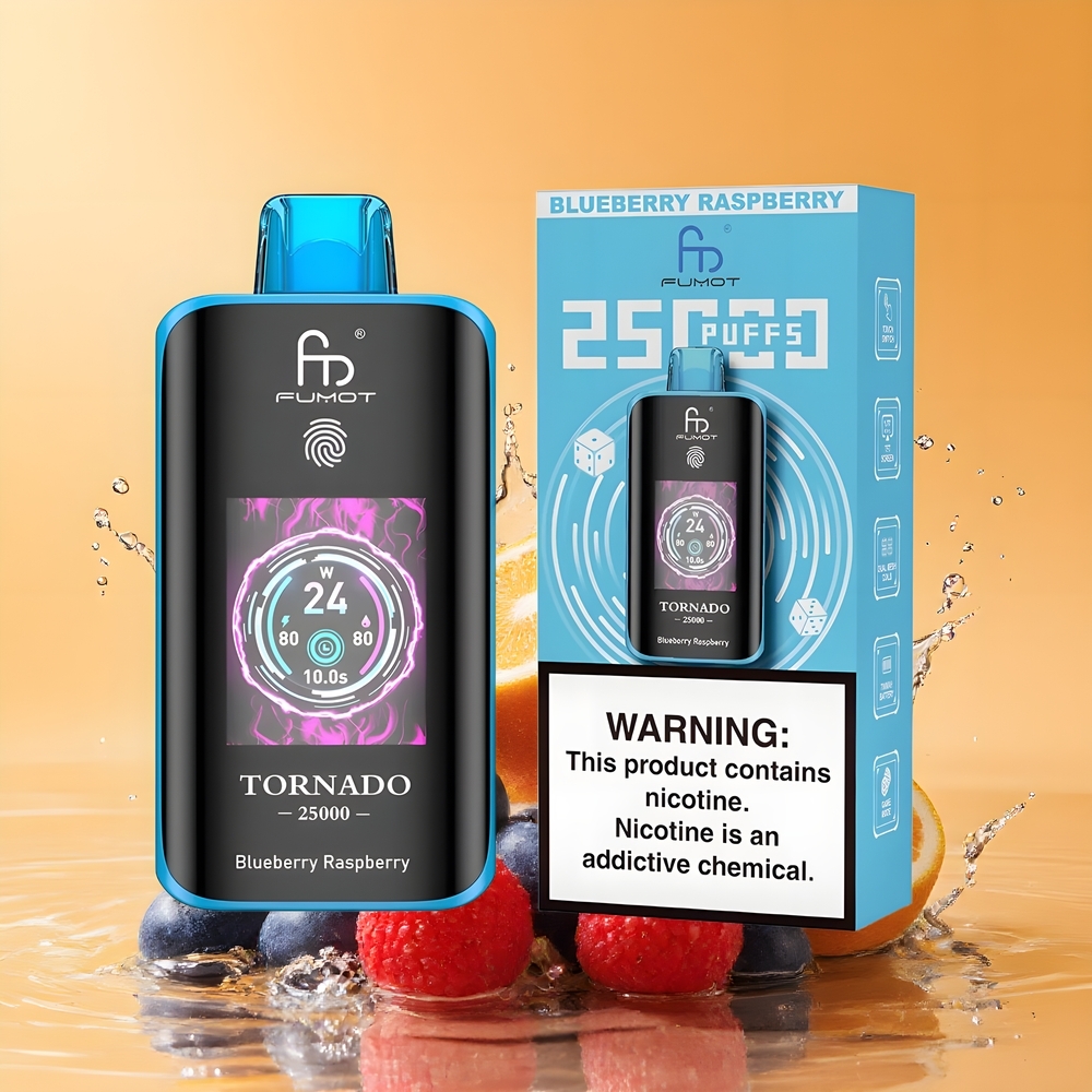 Fumot Tornado 25000 Puffs Nagykereskedés Magyarország 700mAh Kékáfonya Málna
