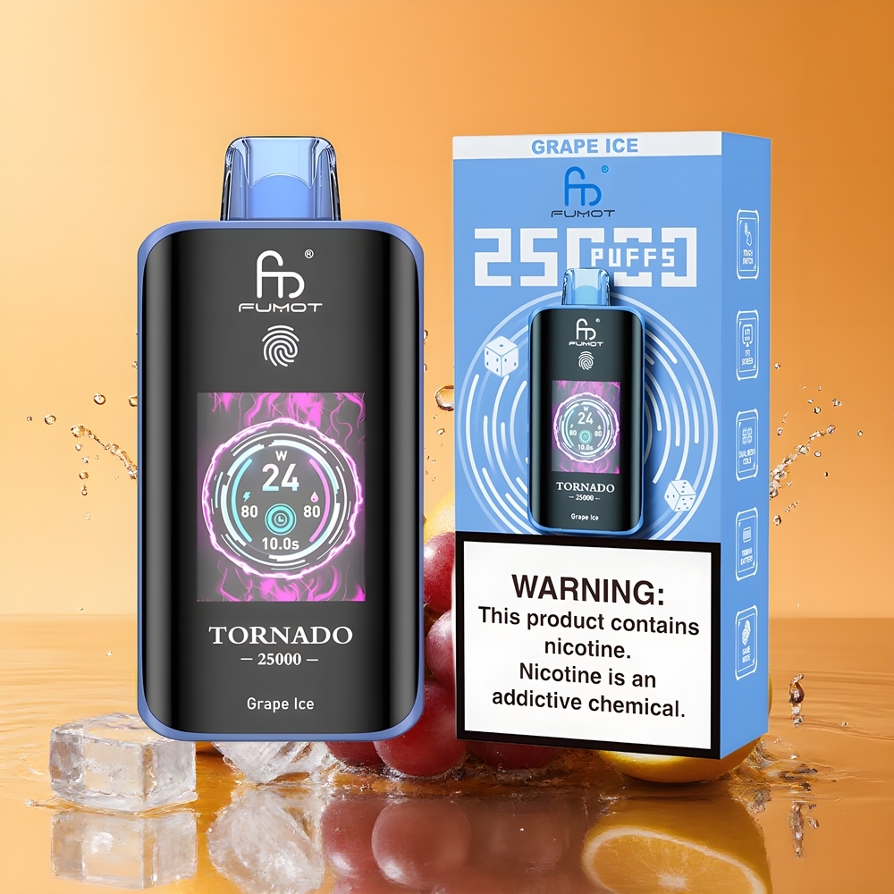 Fumot Tornado 25000 Puffs Nagykereskedés Magyarország 700mAh Szőlőjég Eldobható vape
