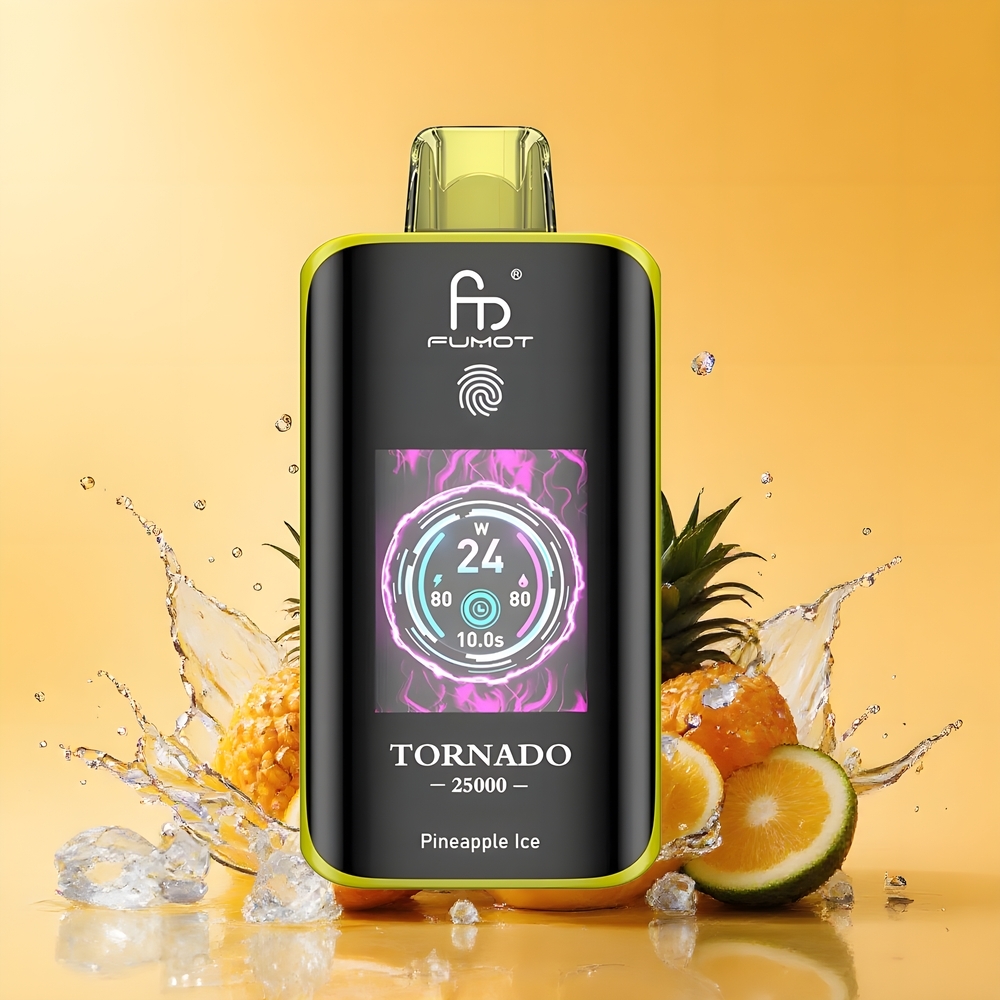 Fumot Tornado 25000 Puffs Nagykereskedés Magyarország Tölthető 700mAh Ananász Jég