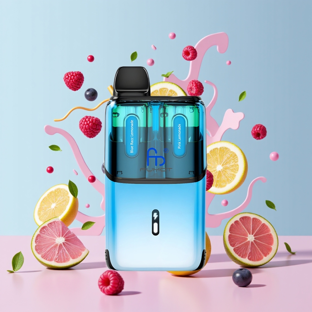 Fumot Ultra T32000 Nagykereskedés Magyarország 24ml Kék Málna Limonádé & Rózsaszín Limonádé