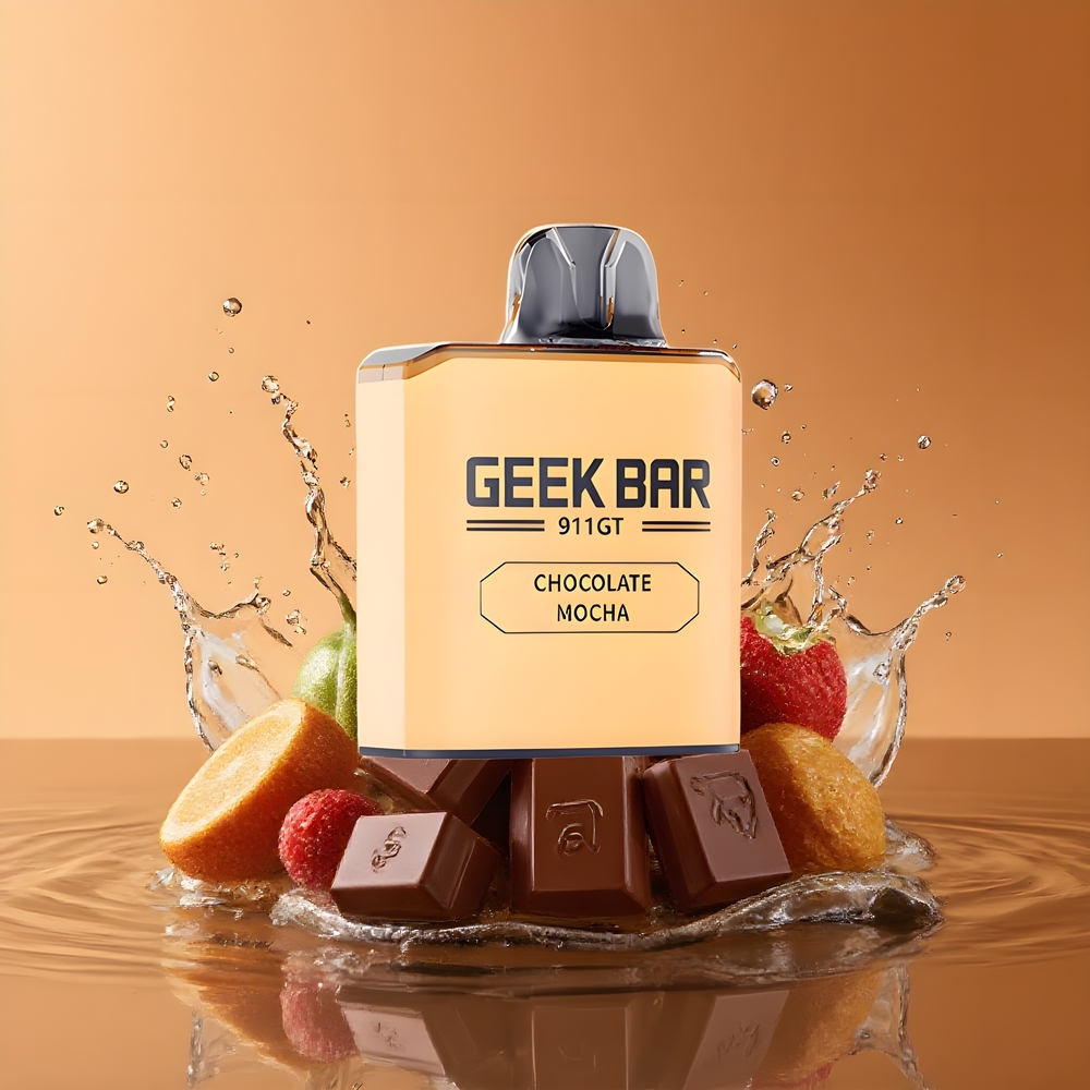 GEEK BAR 911 GT 16000 Puffs Nagykereskedés Magyarország Dinamikus Képernyős Csokoládé Mokka