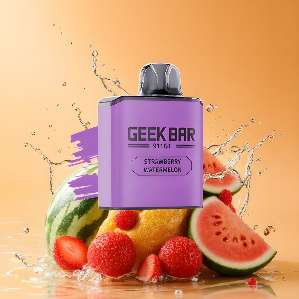 GEEK BAR 911 GT 16000 Puffs Nagykereskedés Magyarország Eper Dinnye Töltéshető Vape Dual Mesh