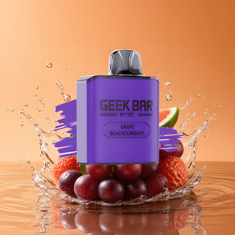 GEEK BAR 911 GT 16000 Puffs Nagykereskedés Magyarország Töltőható MTL Vape Szőlő Ribizli