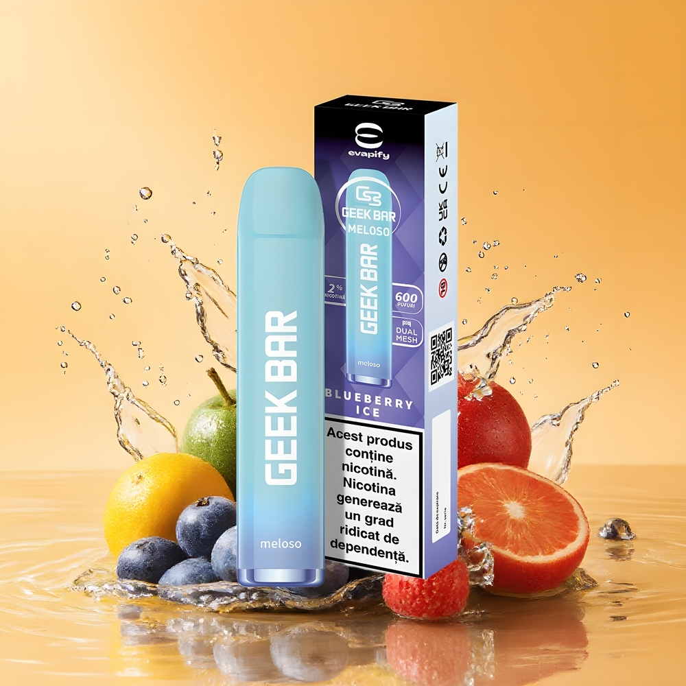 GEEK BAR Meloso 600 Puffs 20mg Nagykereskedés Magyarország Áfonya Jég