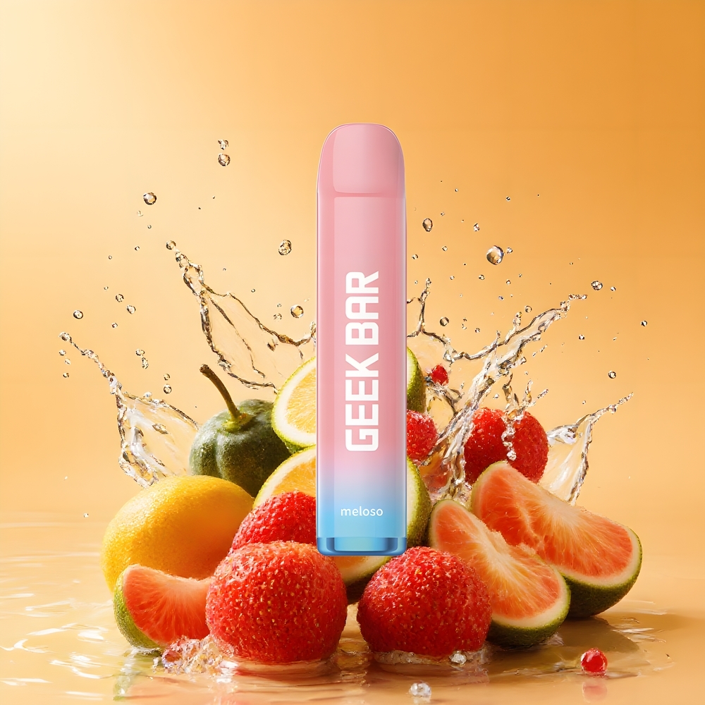 GEEK BAR Meloso 600 Puffs 550mAh Eldobható E-szivar Eper Nagykereskedés Magyarország