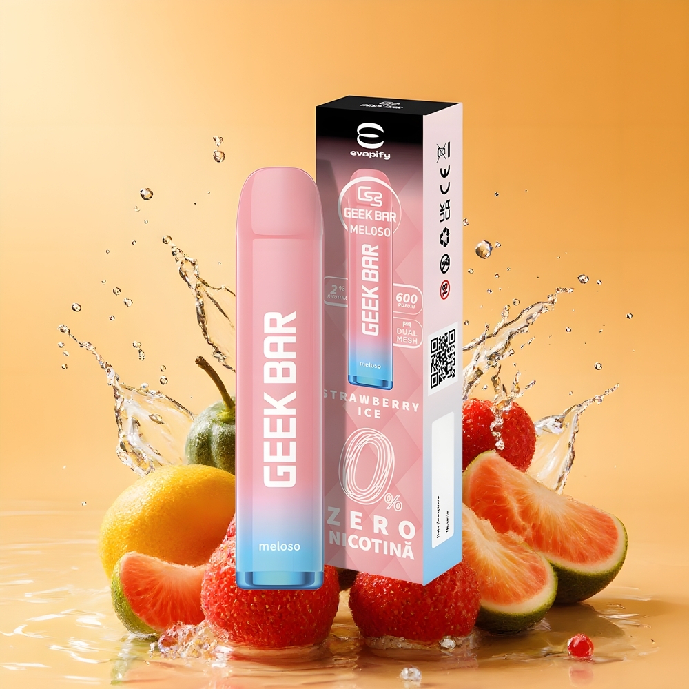 GEEK BAR Meloso 600 Puffs 550mAh Eldobható E-szivar Eper Nagykereskedés Magyarország