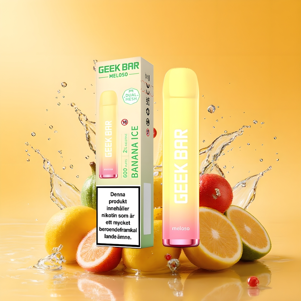 GEEK BAR Meloso 600 Puffs Eldobható Vape Banán Nagykereskedés Magyarország 20mg