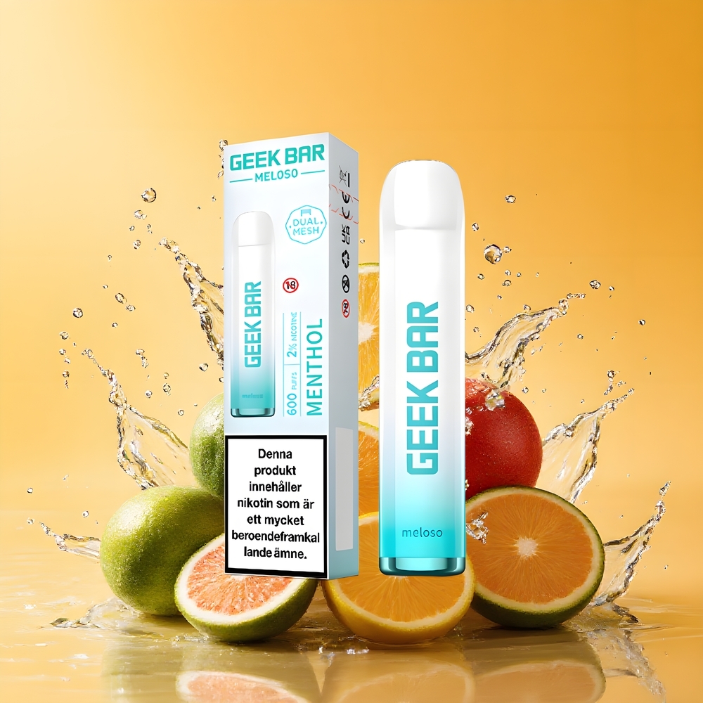 GEEK BAR Meloso 600 Puffs Eldobható Vape Mentol 20mg Nagykereskedés Magyarország