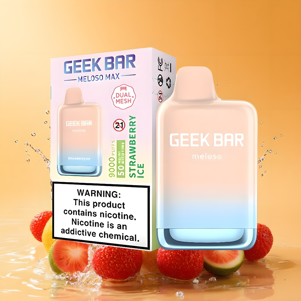 GEEK BAR Meloso Max 9000 Puffs 14ml Nagykereskedés Magyarország Eper Jég
