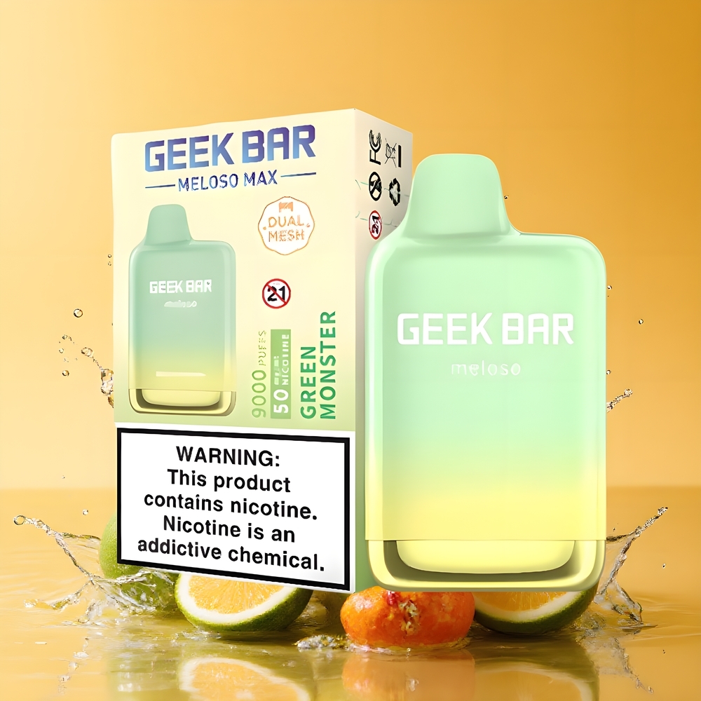 GEEK BAR Meloso Max 9000 Puffs 14ml Nagykereskedés Magyarország Zöld Szörny