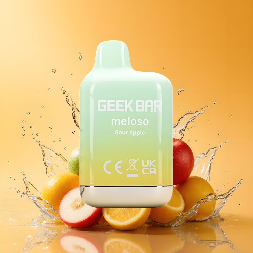 GEEK BAR Meloso Mini 600 Puf Dual Mesh Automata Szeresztő Alma Nagykereskedés Magyarország