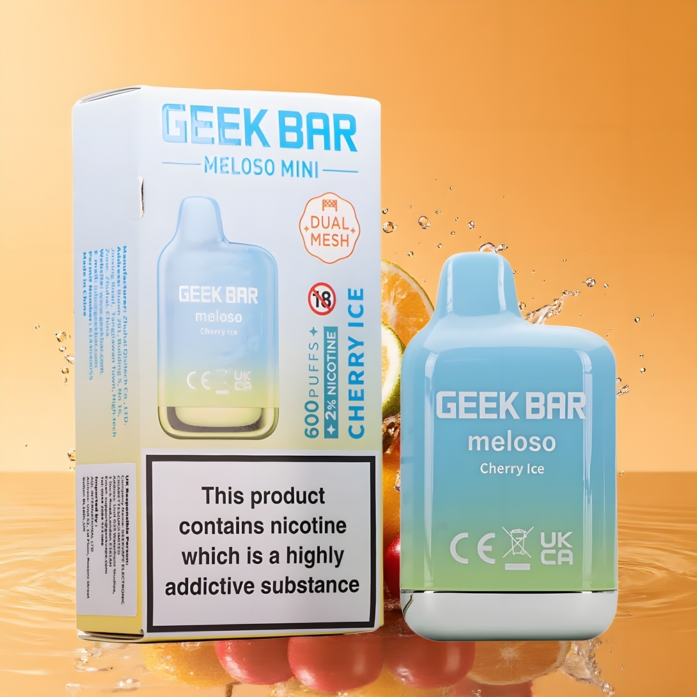 GEEK BAR Meloso Mini 600 Puff Eldobható Vape Cseresznye Jég Nagykereskedés Magyarország