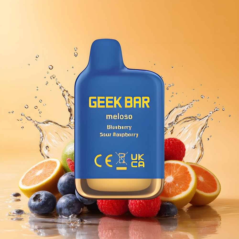 GEEK BAR Meloso Mini 600 Puff Nagykereskedés Magyarország Automata Dual Mesh Meggy-Savanyú Áfonya