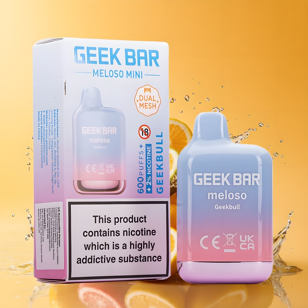 GEEK BAR Meloso Mini 600 Puff Nagykereskedés Magyarország Duális Mesh Automata Vape