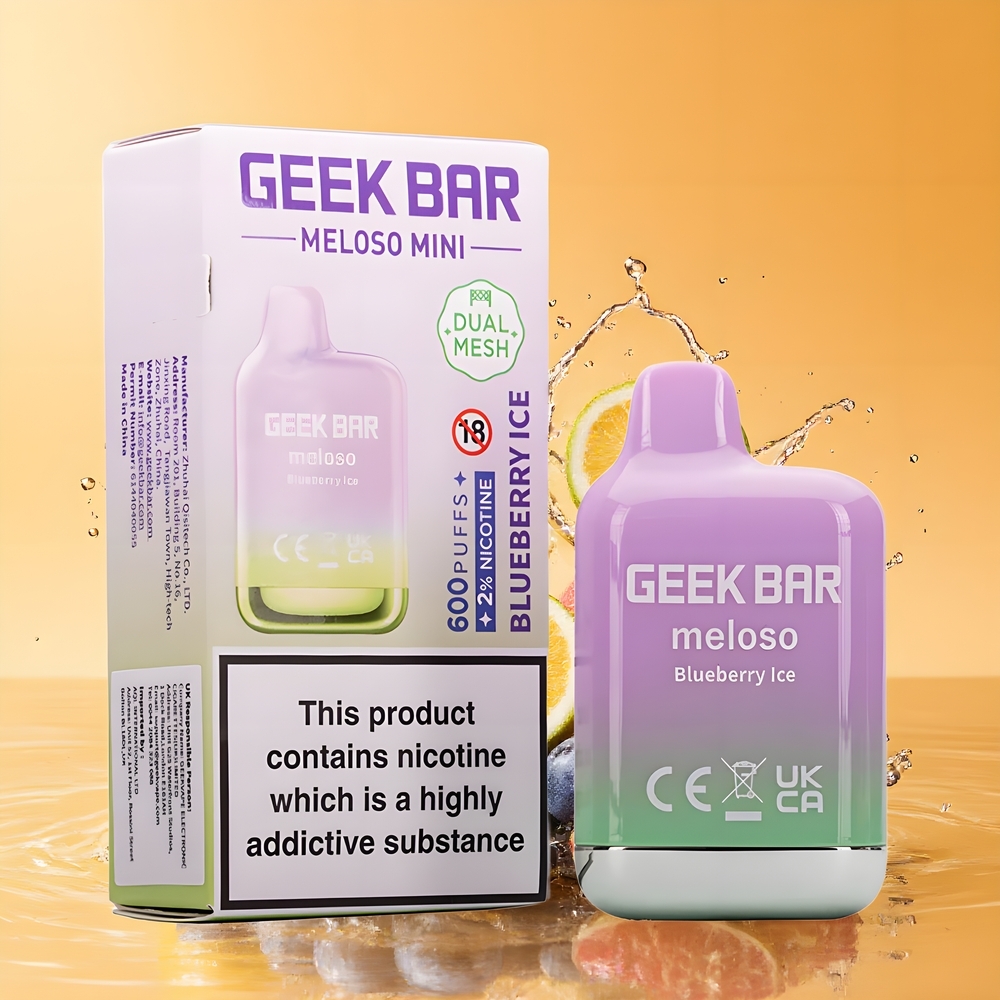 GEEK BAR Meloso Mini 600 Puffs Automata Dual Mesh Kékáfonya Nagykereskedés Magyarország