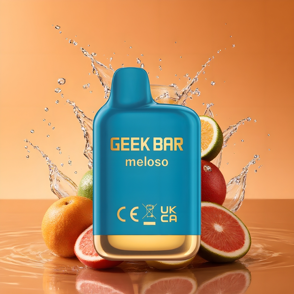GEEK BAR Meloso Mini 600 Puffs Automata Fecskendő Fekkeriboly Menta Nagykereskedés Magyarország