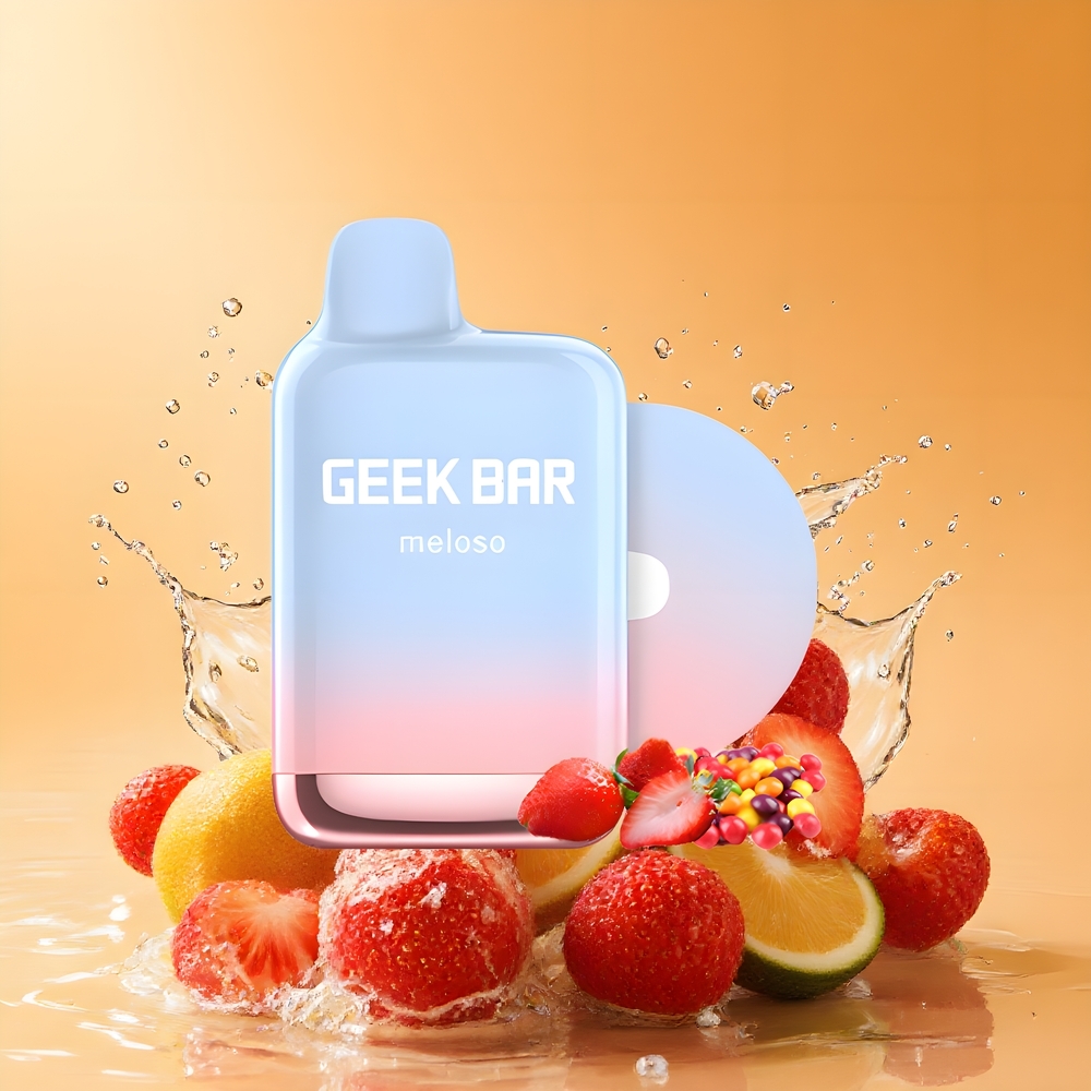 GEEK BAR Meloso Pro 4000 Puffs Eldobható Vape Eperbuborék Nagykereskedés Magyarország Dual-Mesh
