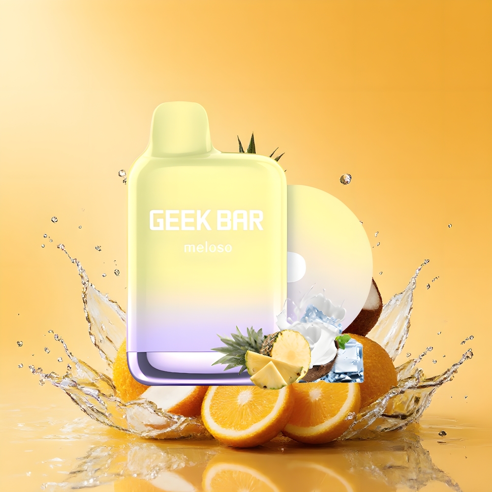 GEEK BAR Meloso Pro 4000 Puffs Nagykereskedés Magyarország Duális-Mesh Ananász-Kókusz Jég