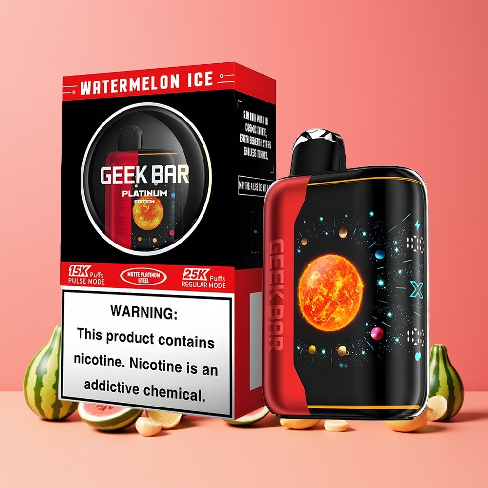 Geek Bar Platinum Edition 25k Nagykereskedés Magyarország Dinamikus 3D Képernyős Görbült Dinnye Jég