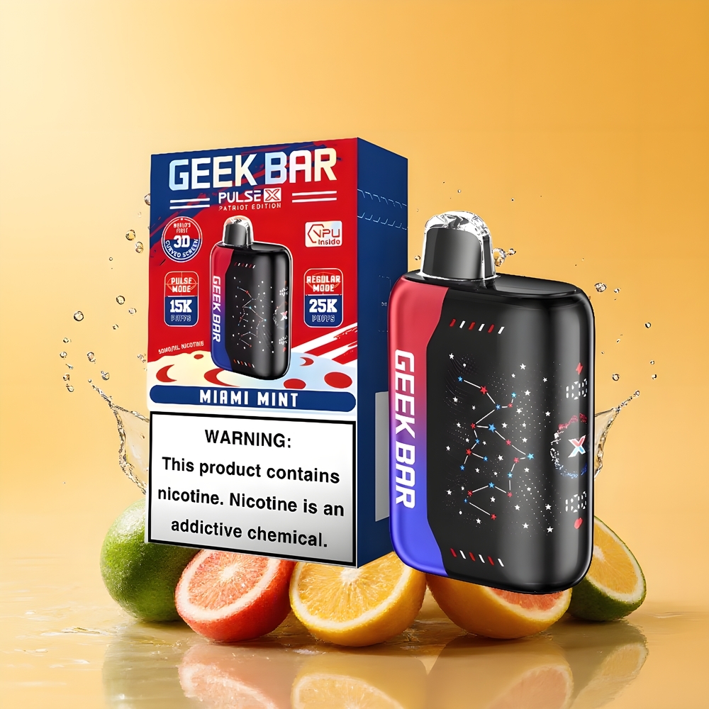 GEEK BAR Pulse X 25000 Puffs Dual Mesh Coil Nagykereskedés Magyarország Patriot Editon