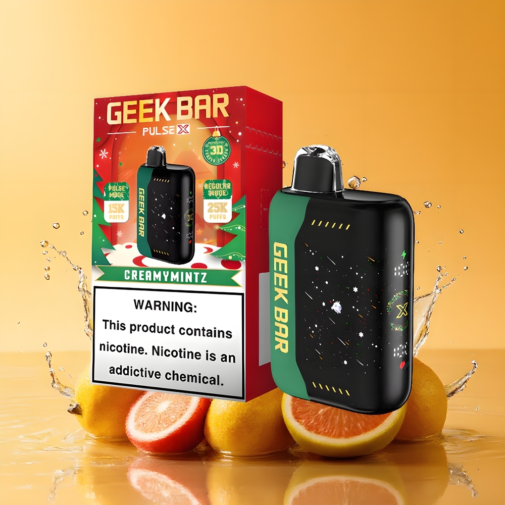 GEEK BAR Pulse X 25000 Puffs Nagykereskedés Magyarország Dupla Rácsos Tekercs Karácsonyi Kiadás