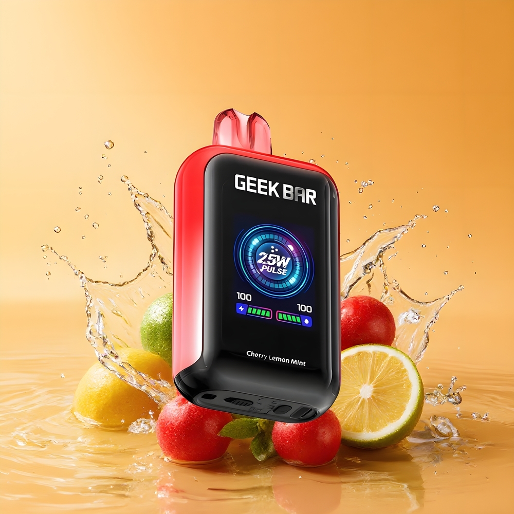GEEK BAR Skyview 25000 Puffs Eldobható E-pohár Cseresznye Citrom Menta Nagykereskedés Magyarország Dual Core Heating