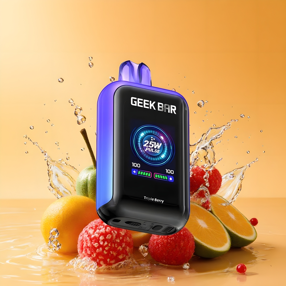 GEEK BAR Skyview 25000 Puffs Eldobható Vape Három Bogyós (Dual Mesh Coil, Nagykereskedés Magyarország)