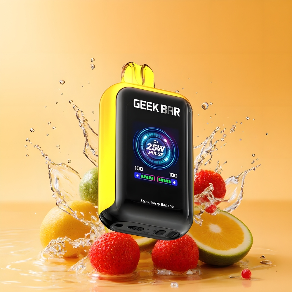 GEEK BAR Skyview 25000 Puffs Nagykereskedés Magyarország Eper Banán Dual Mesh Coil